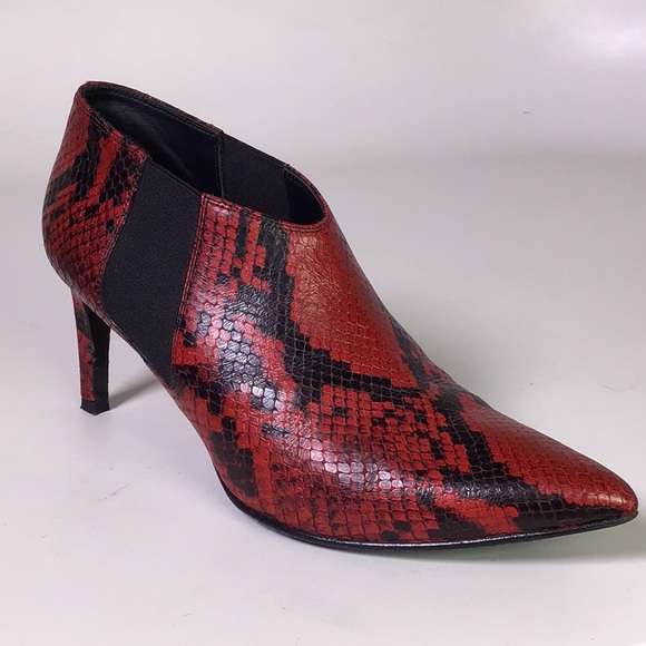 Rag & Bone Beha Snake Embossed Red - Picture 1 of 15